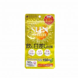 SUN WHITE 90 Tablets Sun Block Supplement Polypodium Leucotomos Extract 150mg
