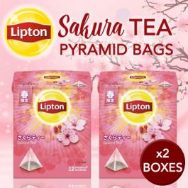 Lipton Sakura Tea Pyramid Tea Bags 12PCS x 2BOX