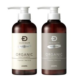 ANGFA Scalp-D Beaute Natuluster Organic Scalp Shampoo + Treatment Pack 350ml SET