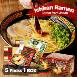 一蘭拉麵 Japan ICHIRAN Ramen Straight Thin Noodle BOX 5 Packs / Instant Noodles 5 meals